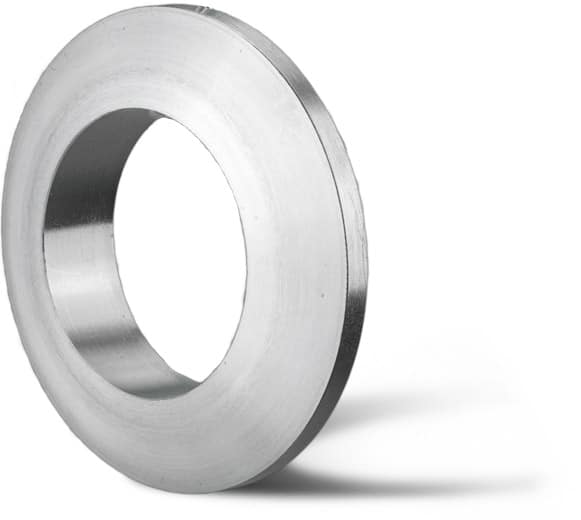 Deutsch: Abbildung zeigt eine Linsendichtung (Bauform: 001LD) aus Edelstahl. Anwendung bei hohen Drücken und Temperaturen. English: Picture displays a lens gasket (type: 001LD) out of stainless steel. The technical seal has it’s main use in high temperature and high pressure applications.