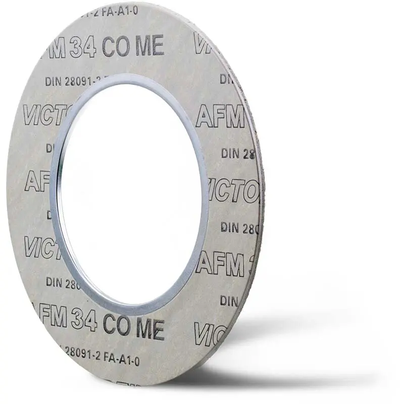 Deutsch: Abbildung zeigt eine DIN – Flachdichtung aus Victor Reinz® AFM34 CO ME. English: Picture displays a technical seal out of Victor Reinz® AFM34 CO ME, which follows the Standard DIN.